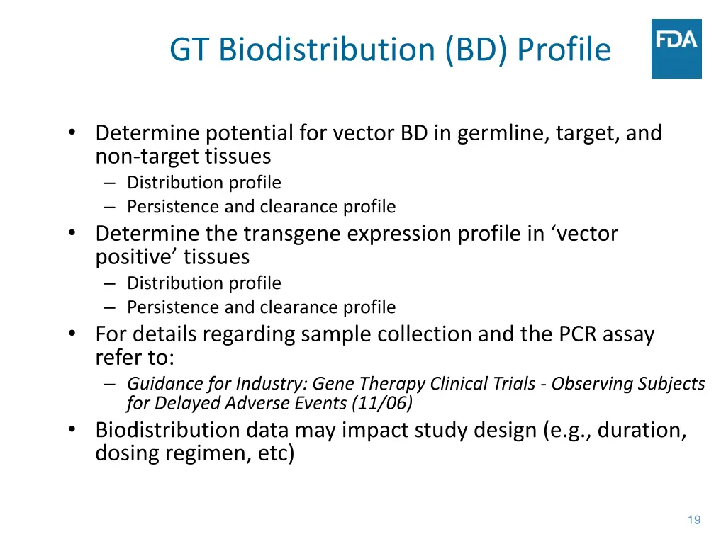 gt biodistribution bd profile