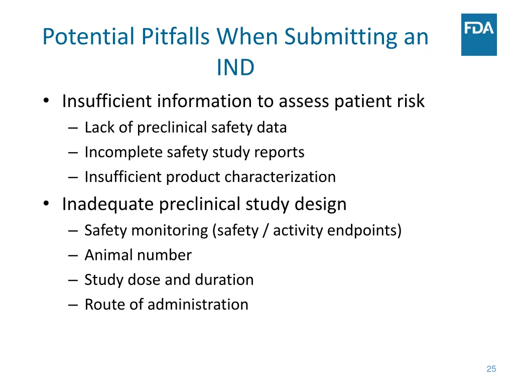 potential pitfalls when submitting