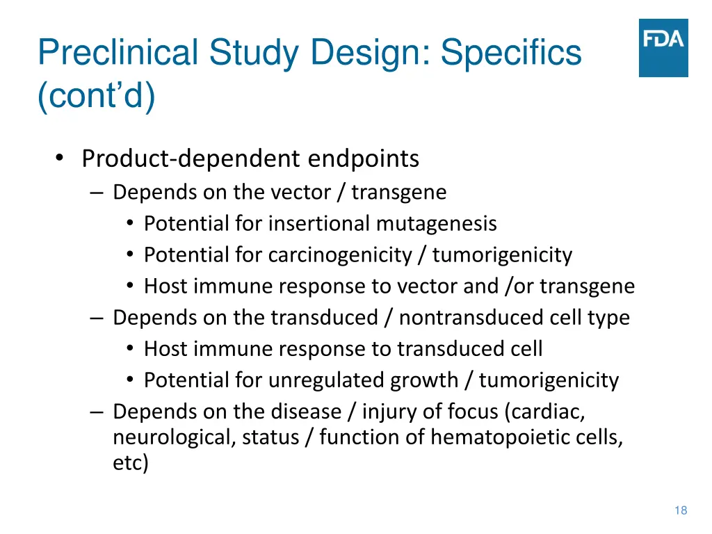 preclinical study design specifics cont d 2