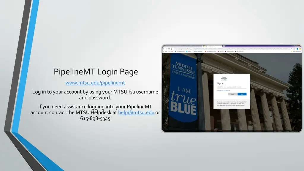 pipelinemt login page