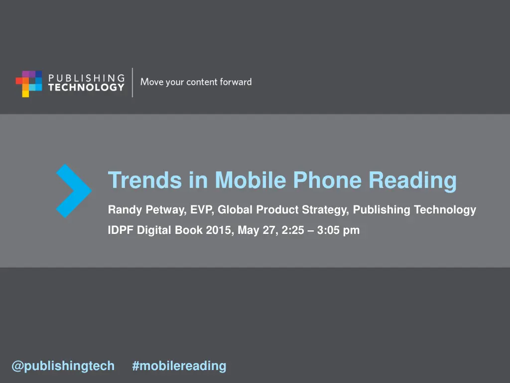 trends in mobile phone reading