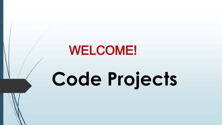 welcome welcome code projects