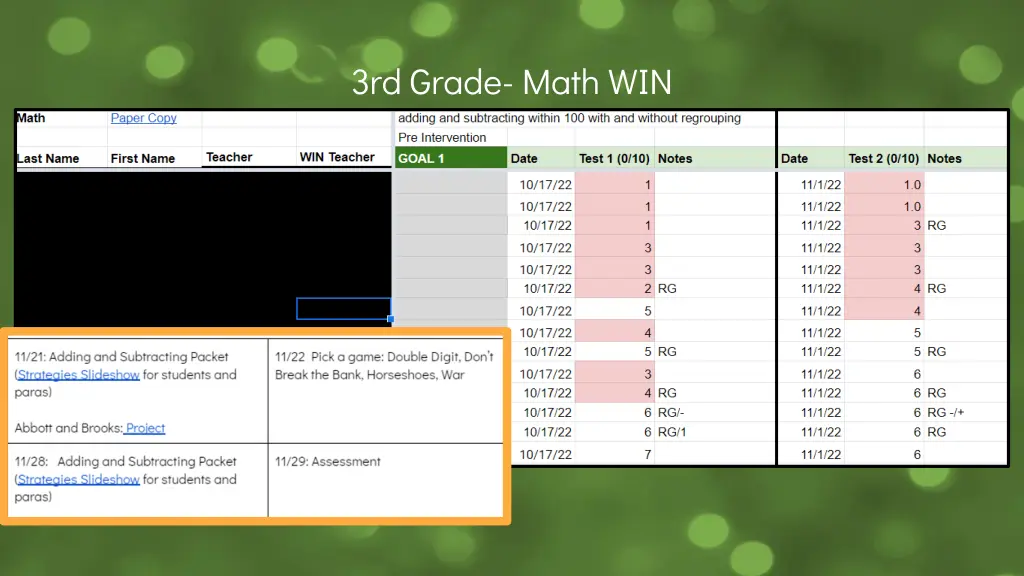 3rd grade math win