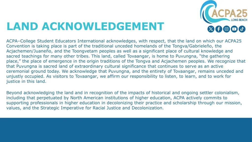 land acknowledgement