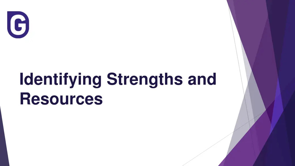 identifying strengths and resources