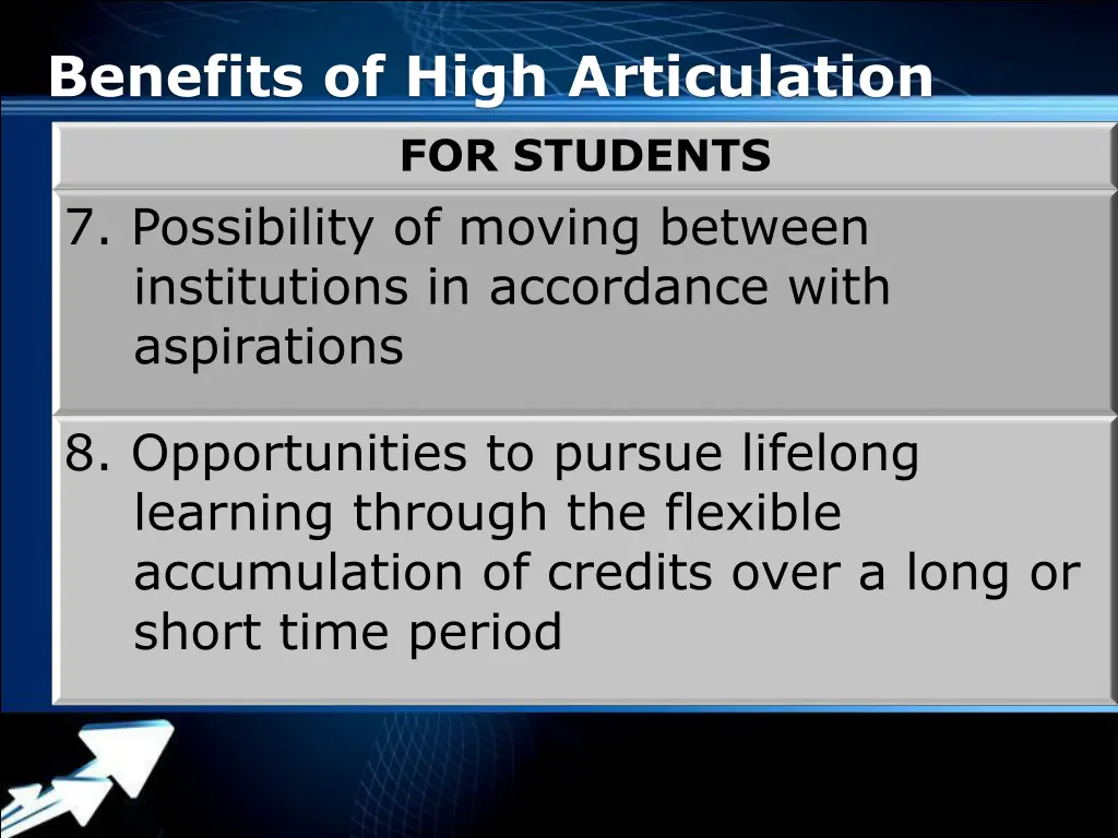 benefits of high articulation for students