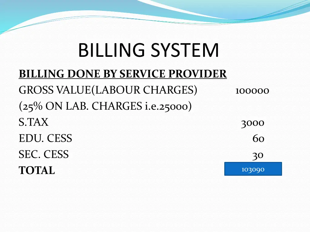 billing system