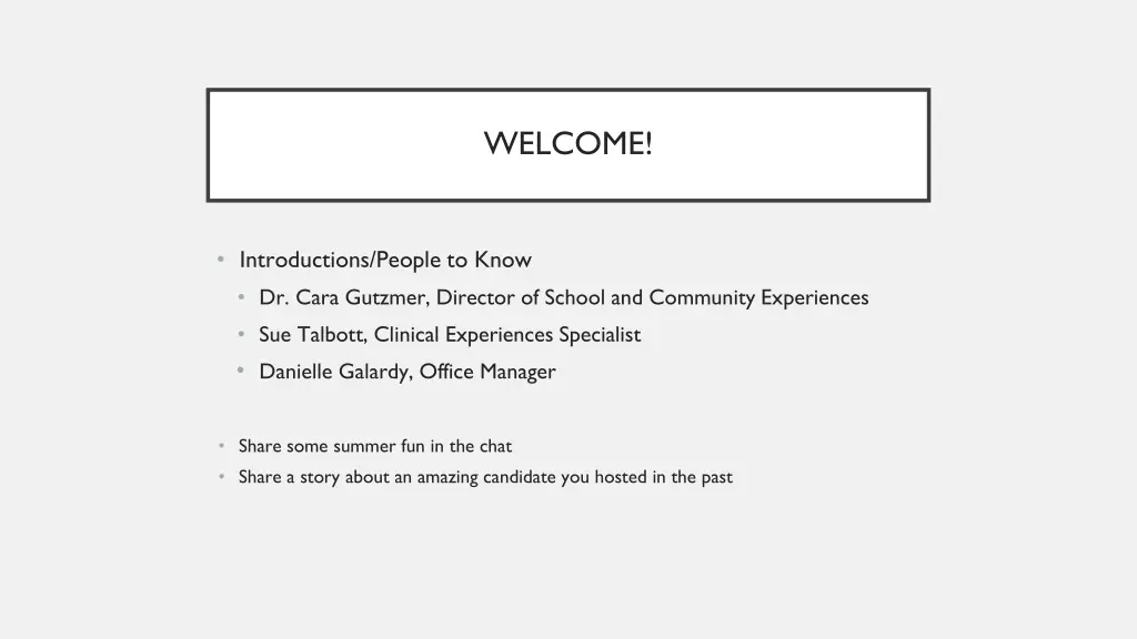 welcome 1