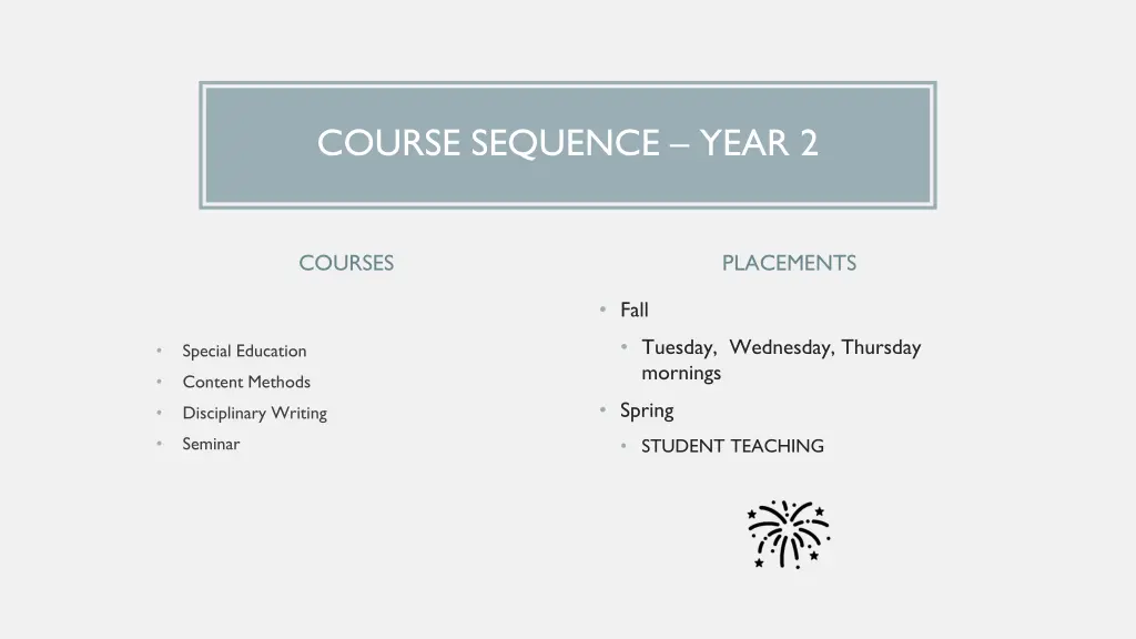 course sequence year 2