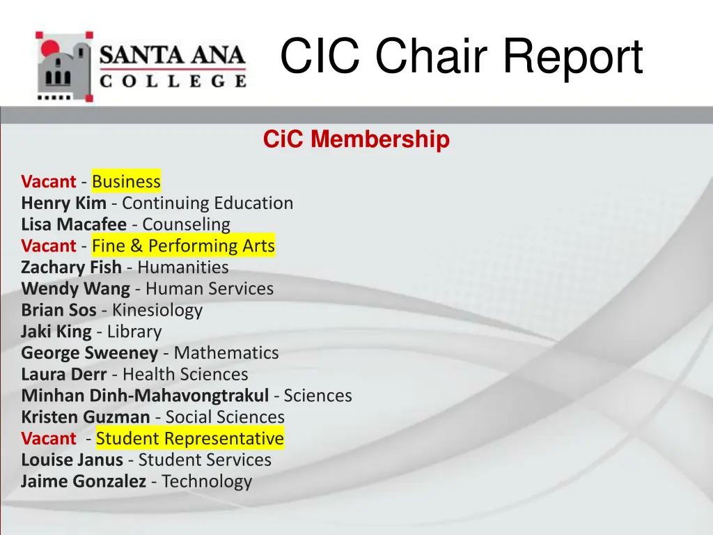 cic chair report 9