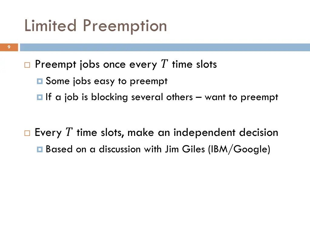 limited preemption