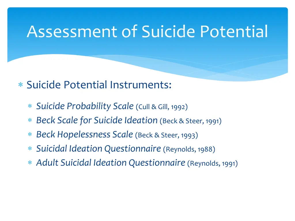 assessment of suicide potential 3
