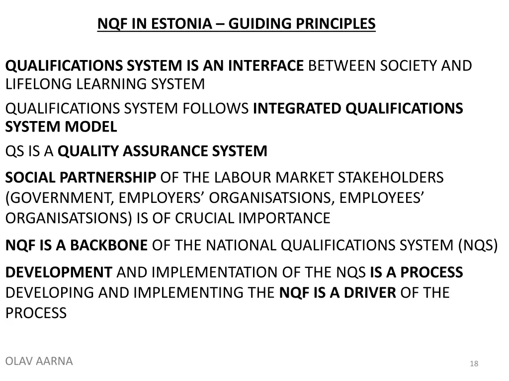 nqf in estonia guiding principles