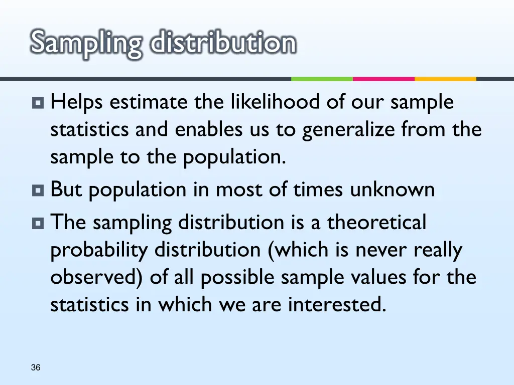 sampling distribution