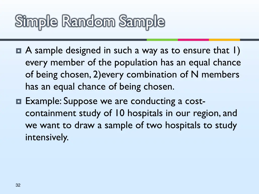 simple random sample