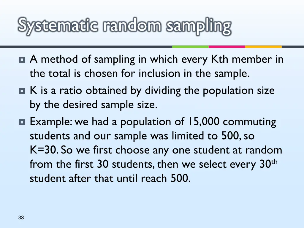 systematic random sampling