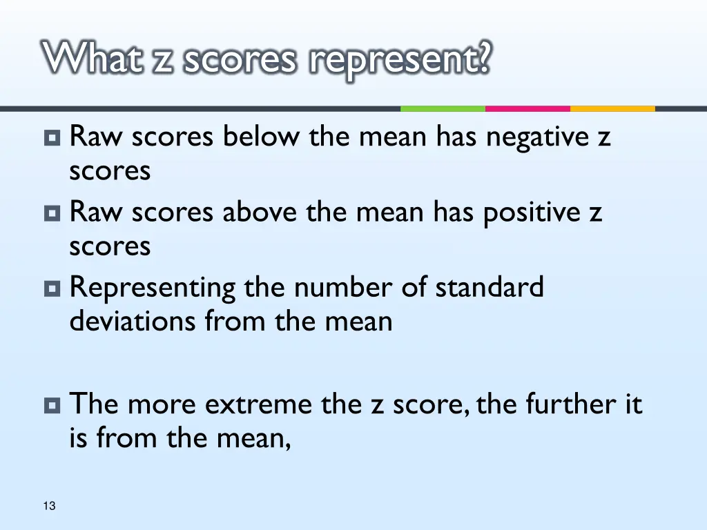 what z scores represent