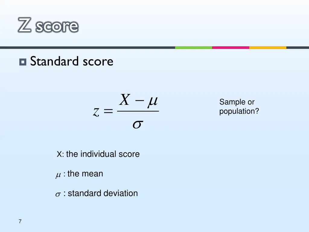 z score