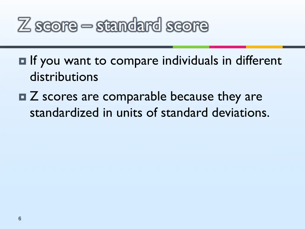 z score standard score