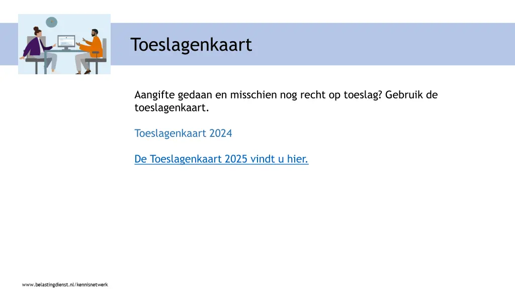 toeslagenkaart