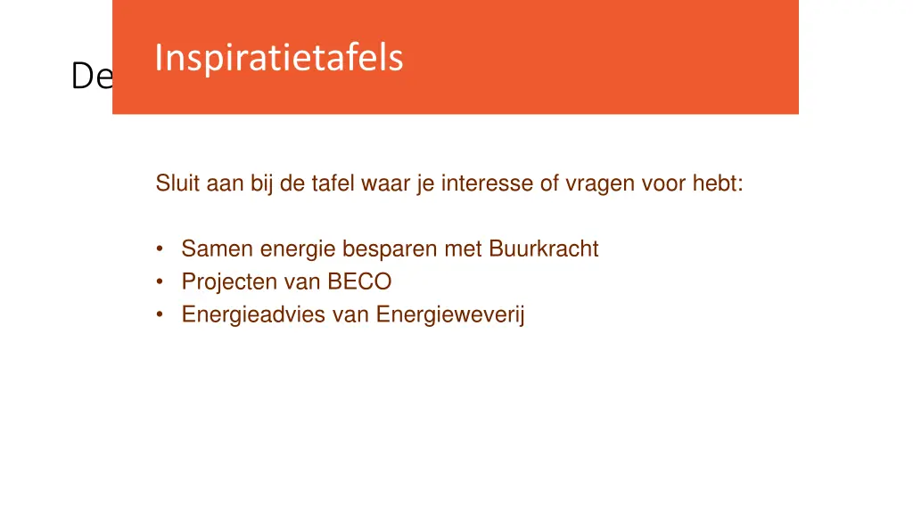 de buurt verkennen inspiratietafels