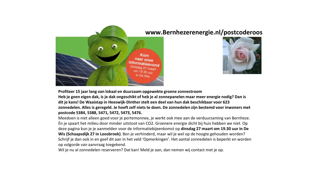 www bernhezerenergie nl postcoderoos