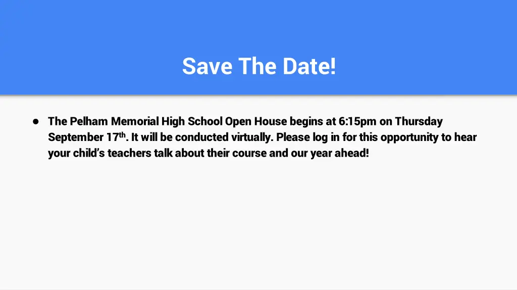 save the date