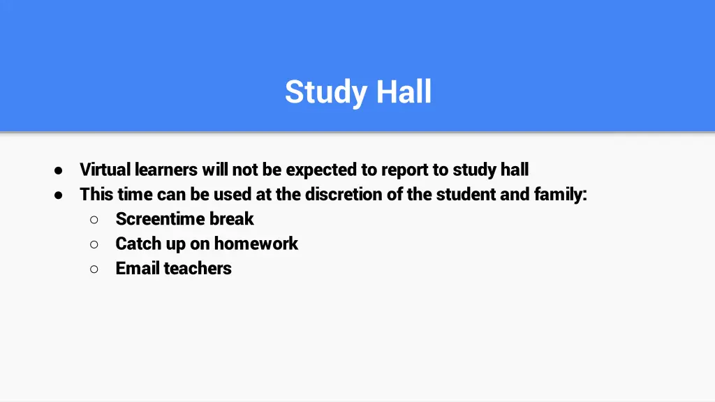 study hall