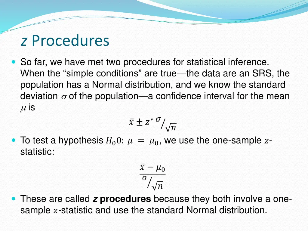 z procedures