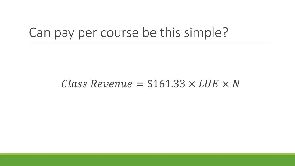 can pay per course be this simple