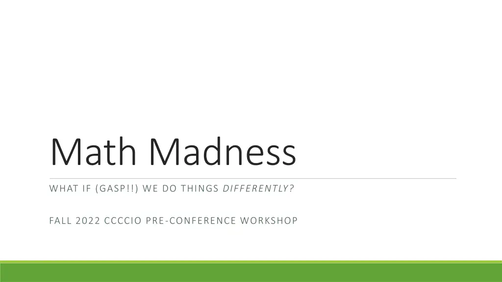 math madness