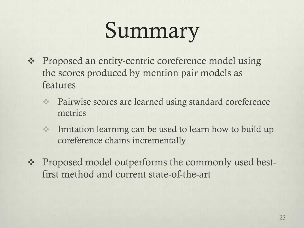 summary