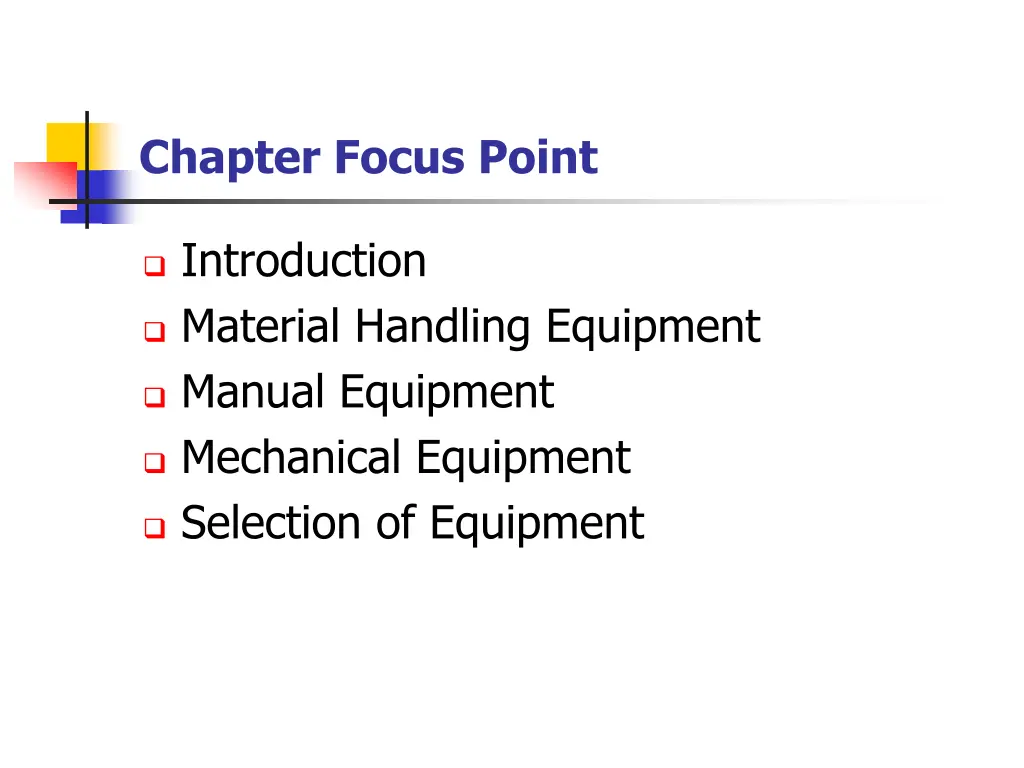 chapter focus point