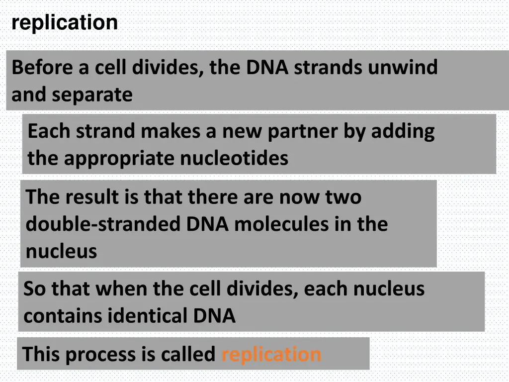 replication