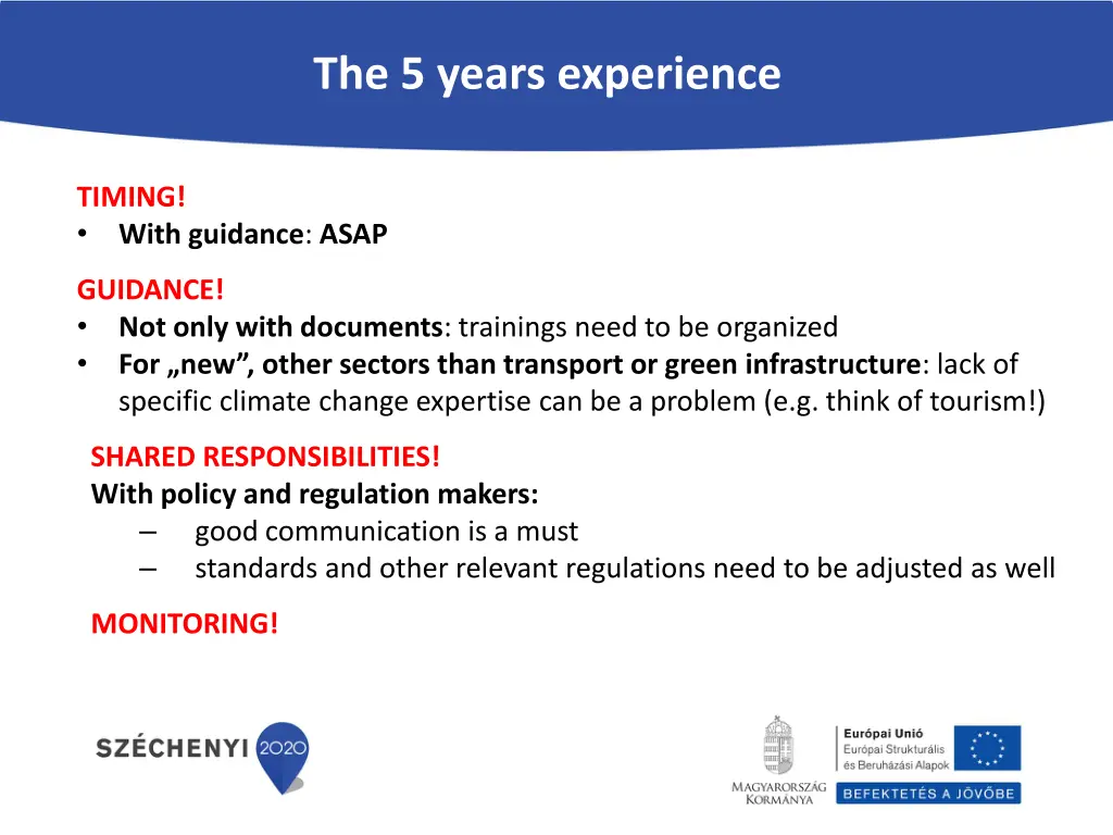 the 5 years experience