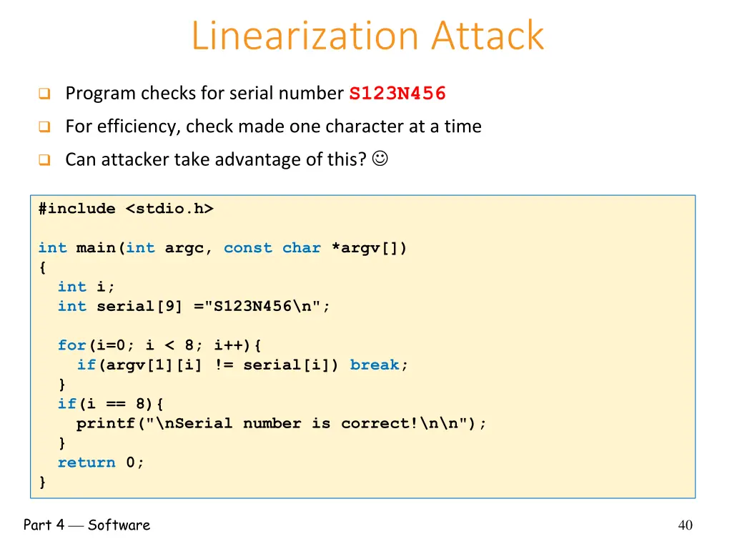 linearization attack