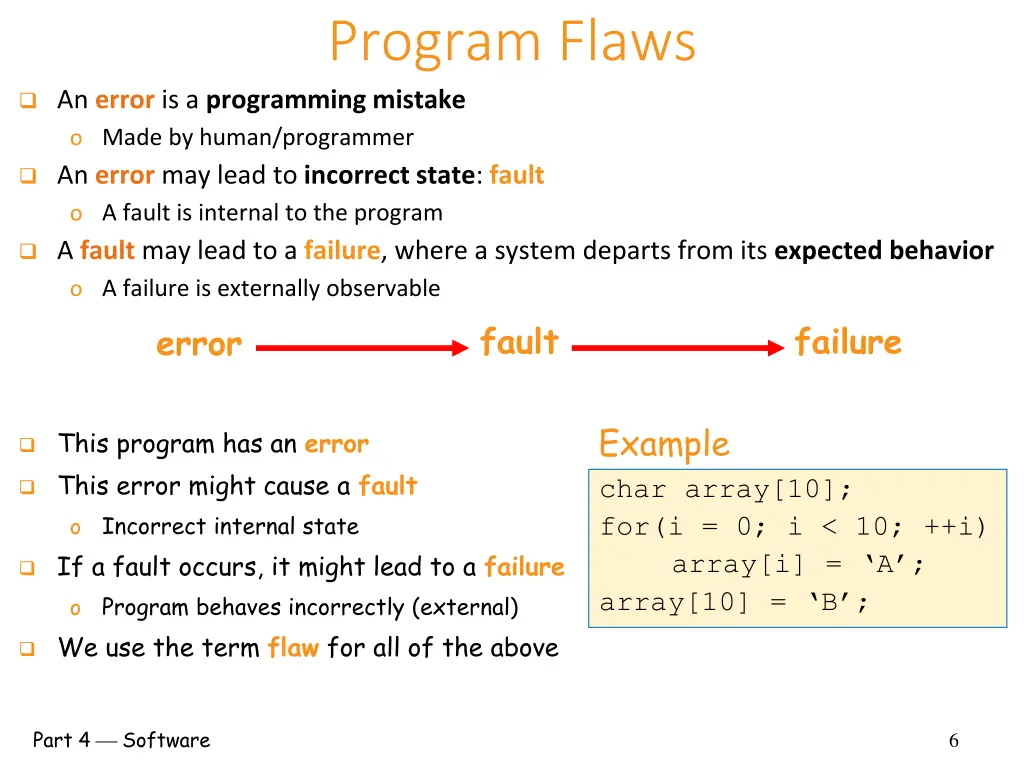 program flaws