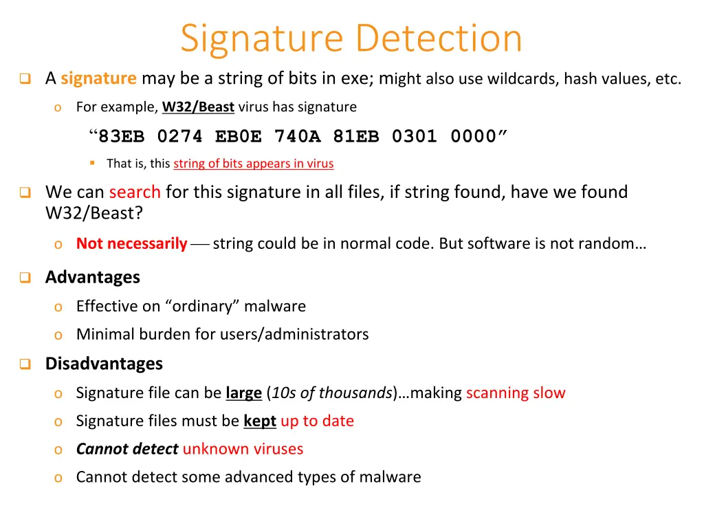 signature detection