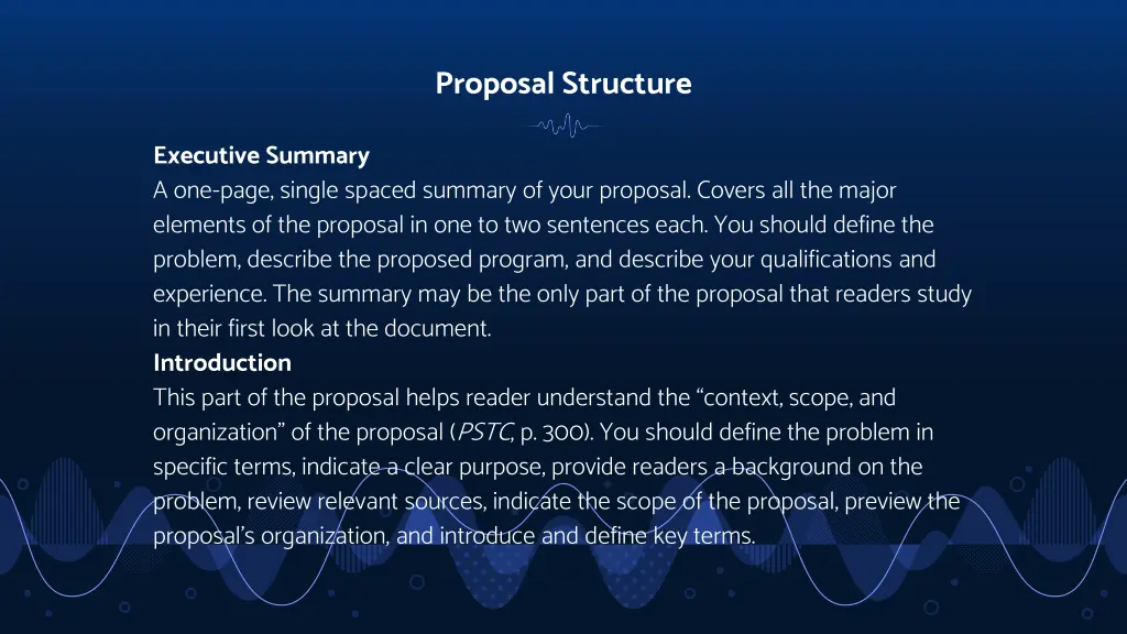 proposal structure