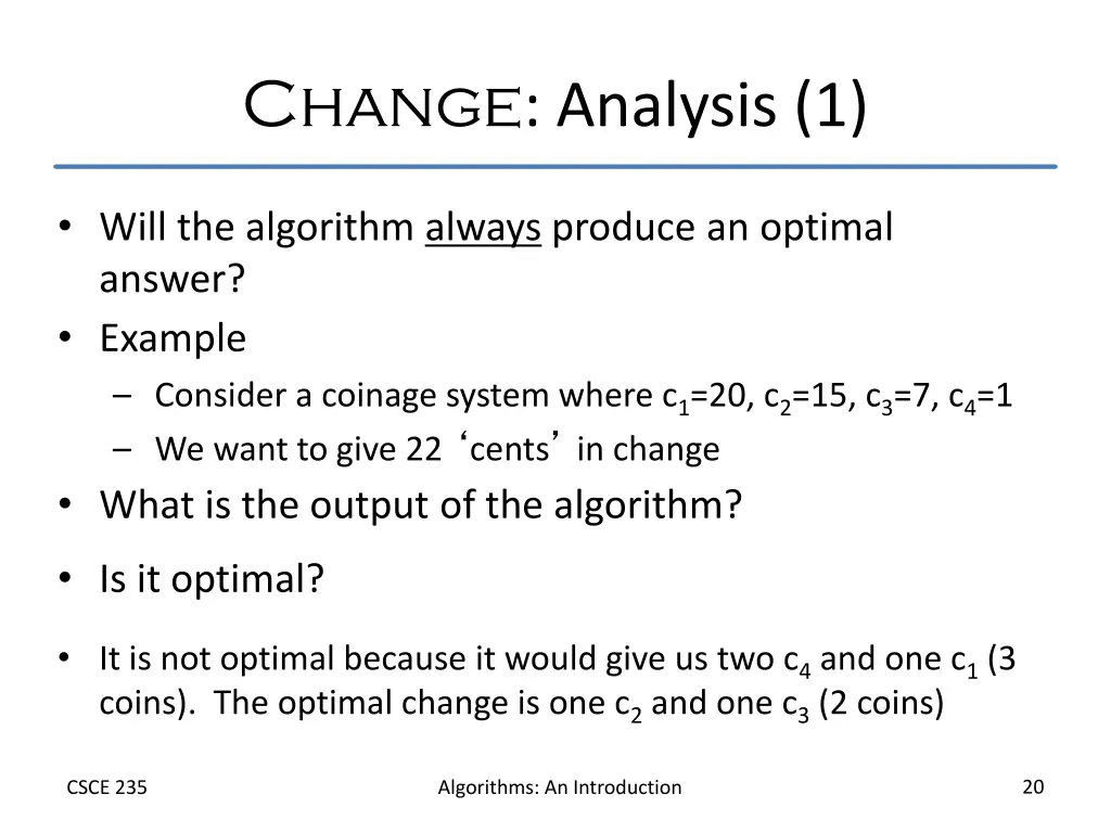 change analysis 1
