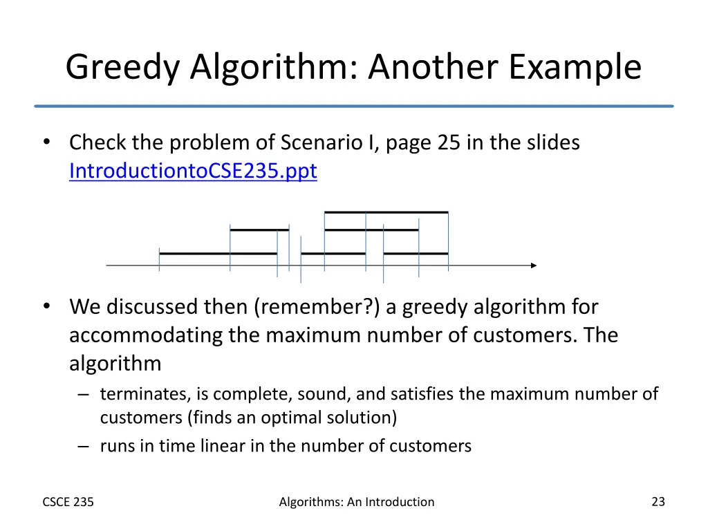 greedy algorithm another example