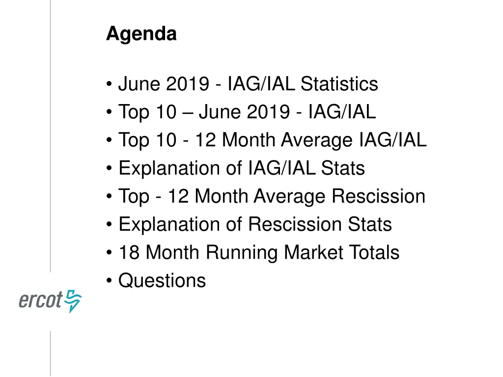 agenda