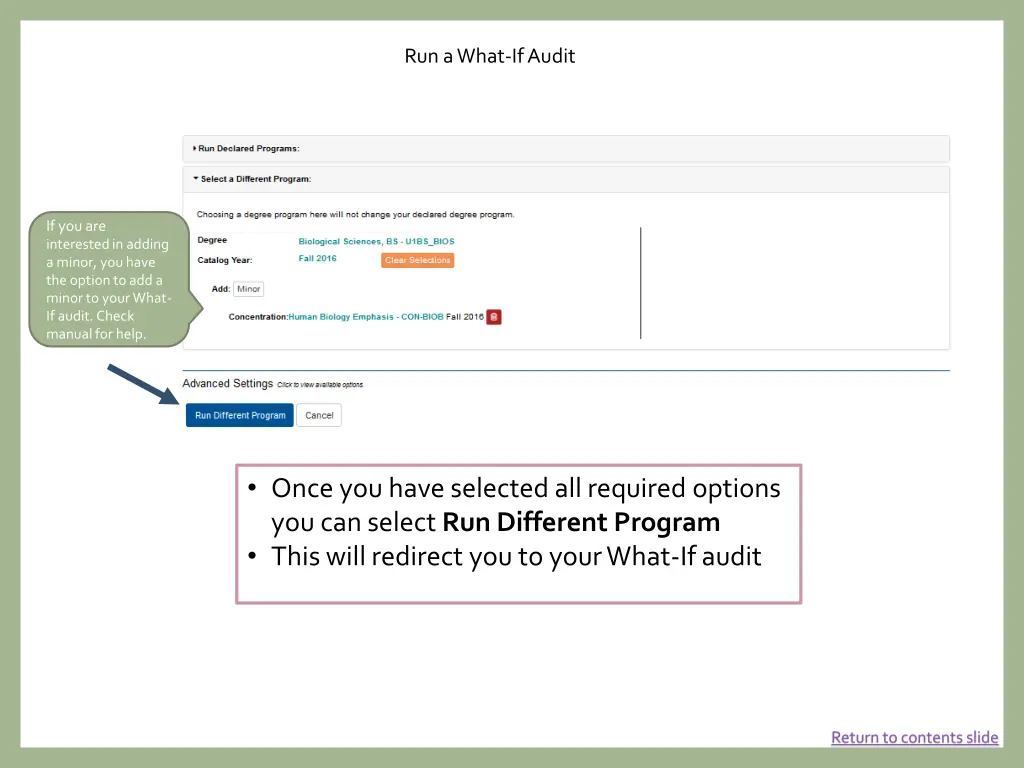 run a what if audit 4