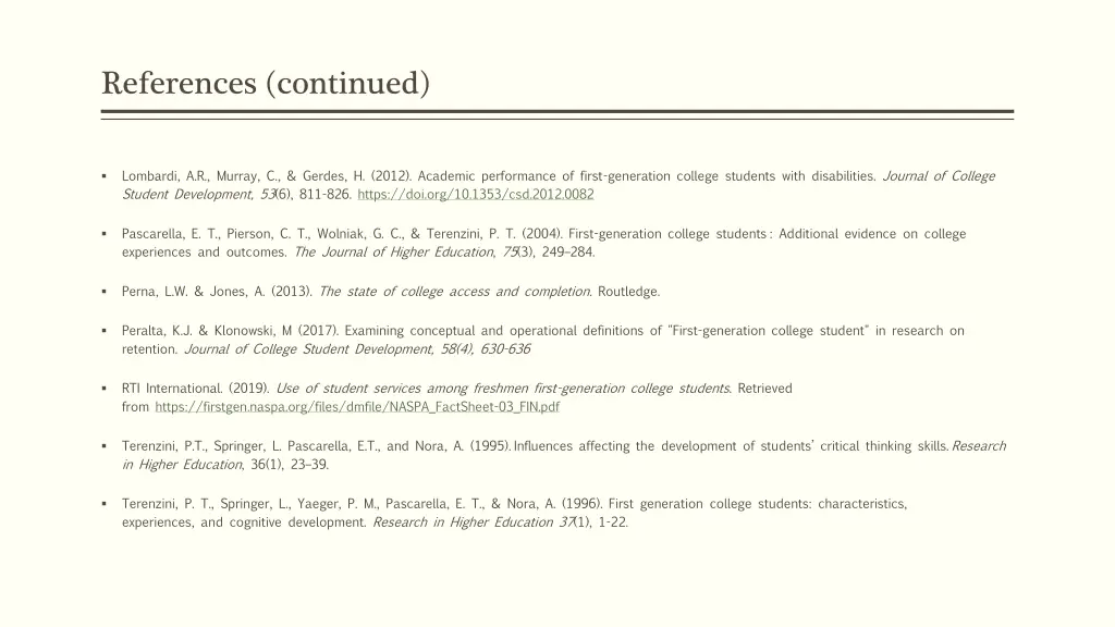 references continued 1