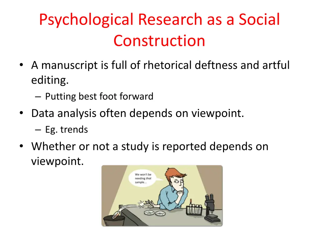 psychological research as a social construction 1