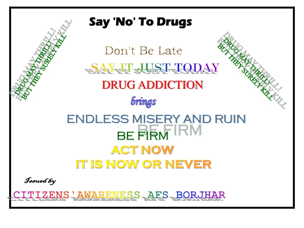 say no to drugs