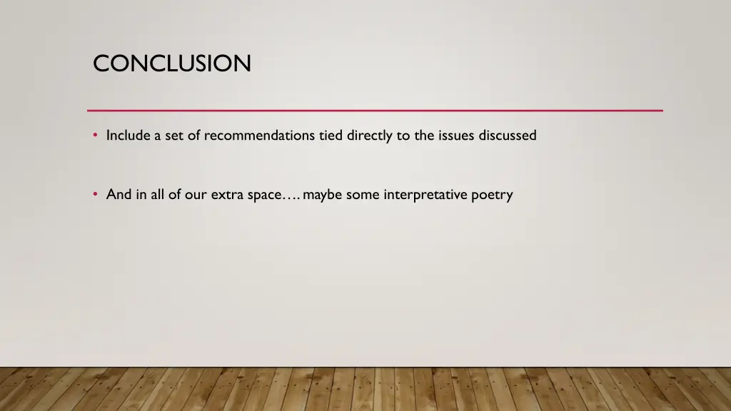 conclusion