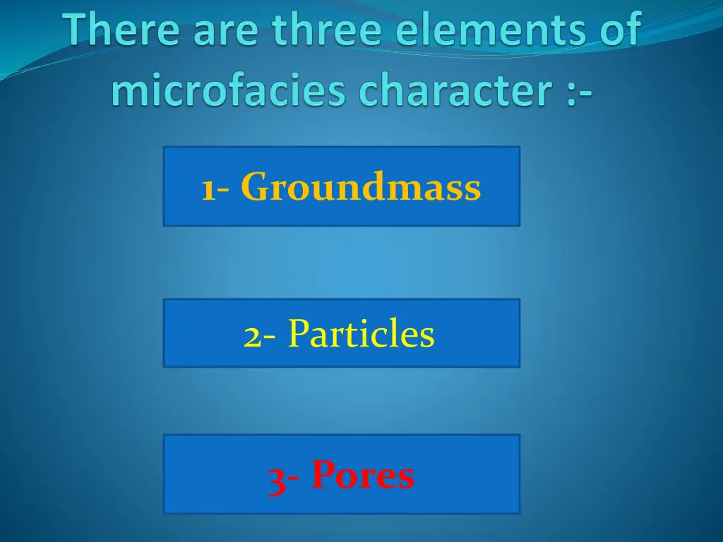 1 groundmass