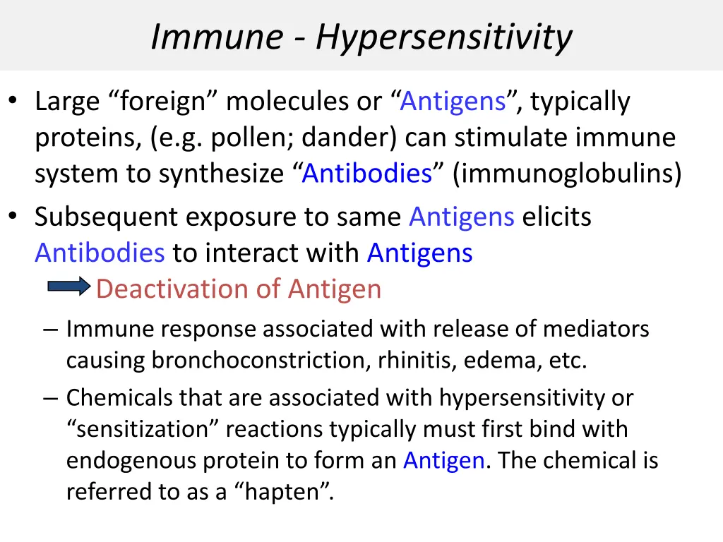 immune hypersensitivity