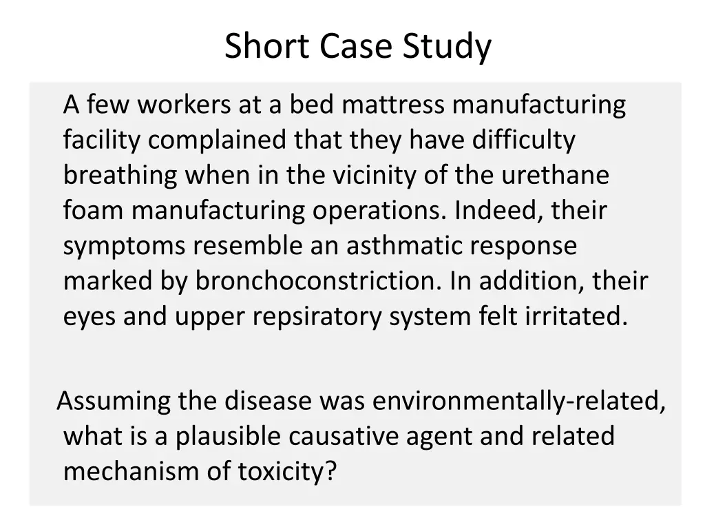 short case study 5